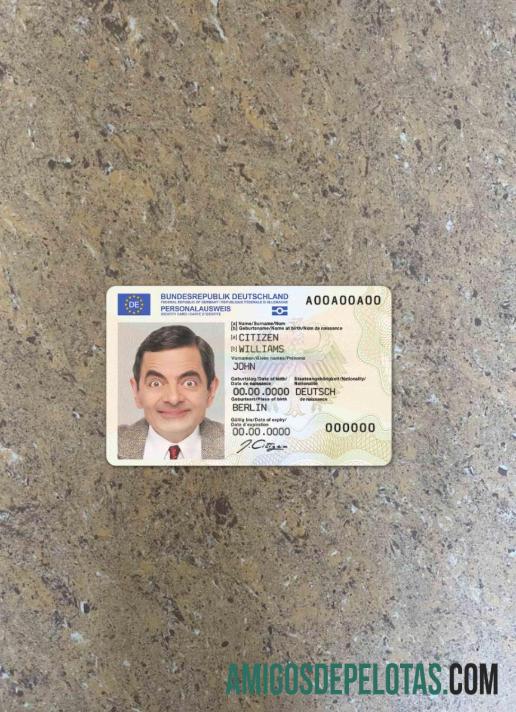 Imprimível Germany ID modelo (2021 – Present) olhar de foto frente